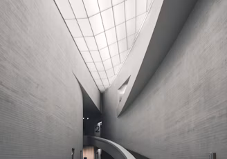 gray concrete wall inside building